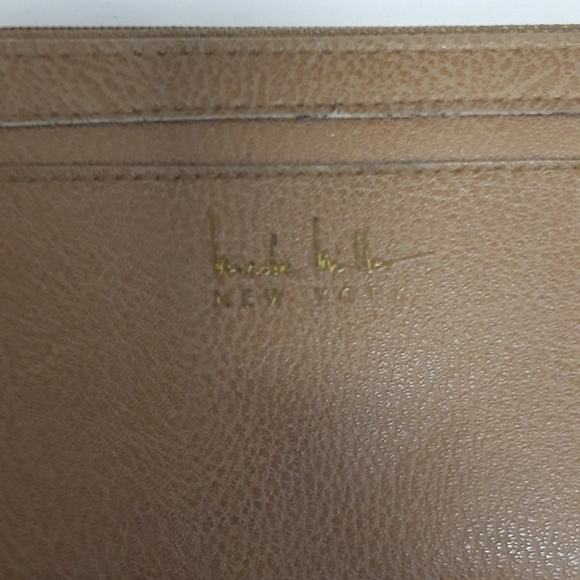 NICOLE Miller New York Tan Double Zipper Wallet - Picture 2 of 5